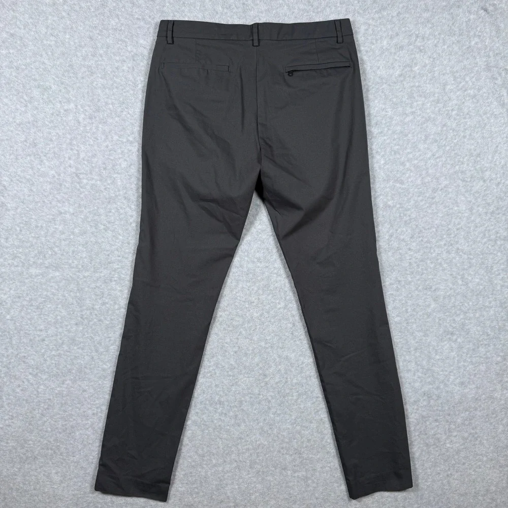 Bonobos Mens Tech Chino Slim Pant Charcoal Grey 32x34 (Fits 33x31) - Picture 14 of 16